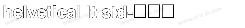helvetical lt std字体转换